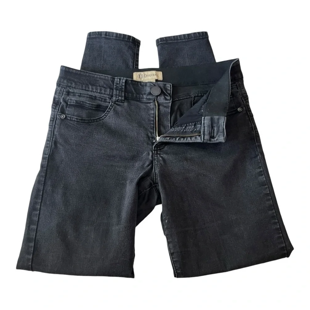 Democracy Abroad Solution Black Mid Rise Skinny Stretch Jeans Women’s 10 - Picture 9 of 13